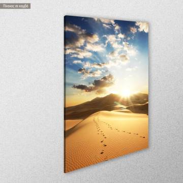 Canvas print Desert footsteps View 1 2