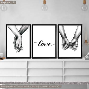 Poster Love hands