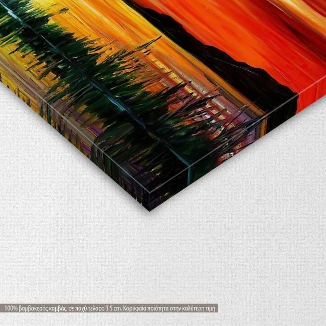 Πίνακας σε καμβά Καράβι, Boat in the river, λεπτομέρεια