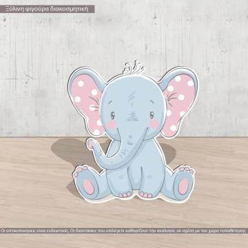 Wooden figure elephant