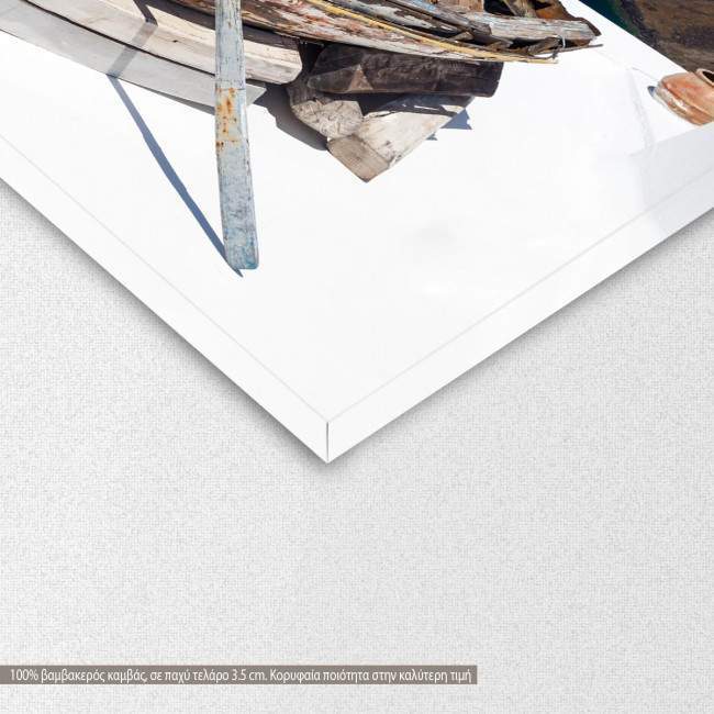 Canvas print Firostefani Santorini Greece, detail