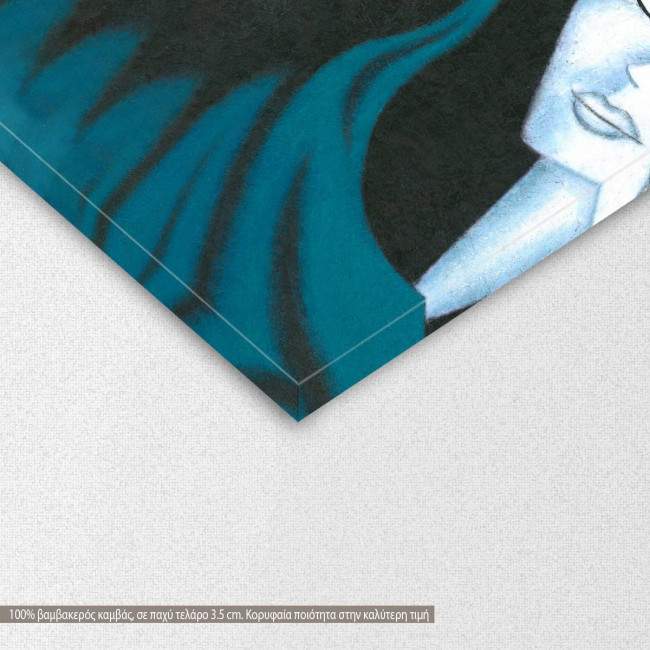 Πίνακας σε καμβά Ladies, τρίπτυχος, λεπτομέρεια