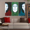 Canvas print Ladies,  3 panels