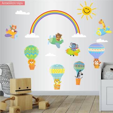 Kids wall stickers Flying animals 2