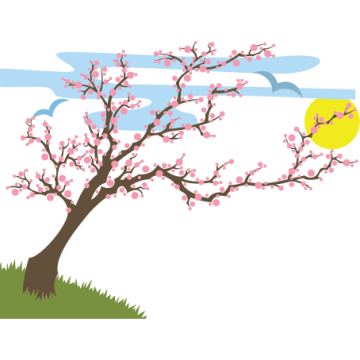 Wall stickers Spring landscape 2