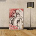 Canvas print Seated woman drying herself, Degas E, reproduction