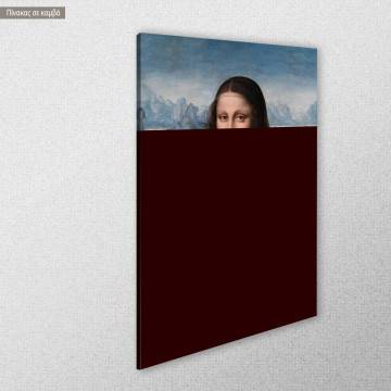 Πίνακας ζωγραφικής Mona Lisa reart (original Da Vinci) Καμβάς τελαρωμένος Όψη 1 2