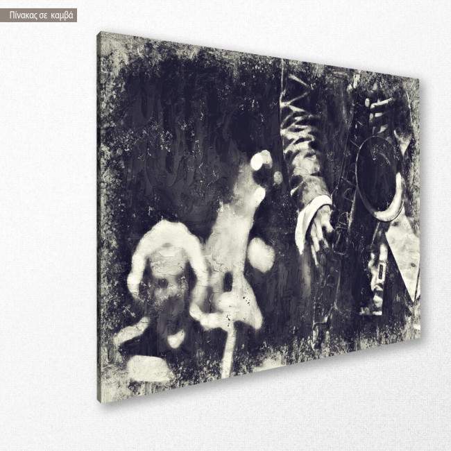 Πίνακας σε καμβά Jazz, the painting, κοντινό