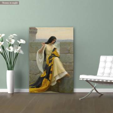 Canvas print Stitching the standard, Leighton E.
