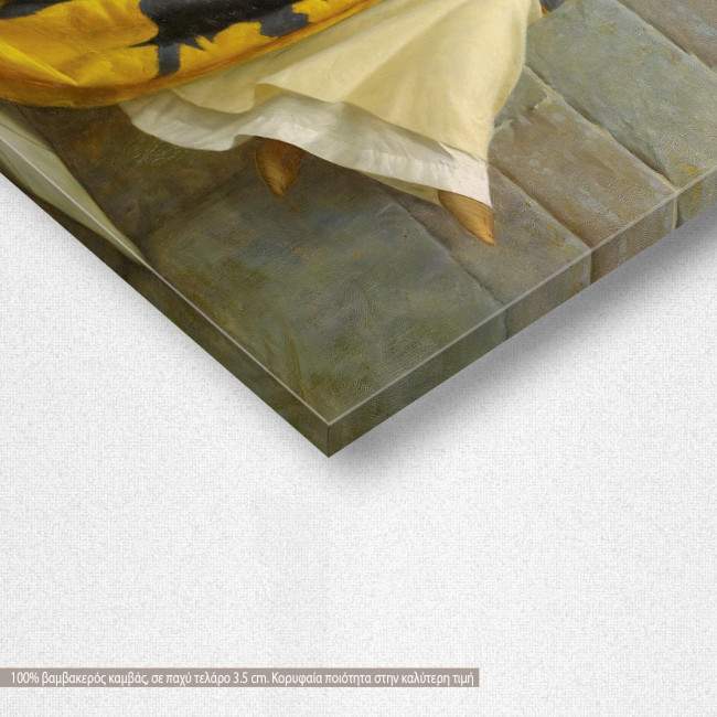 Canvas print Stitching the standard, Leighton E, detail