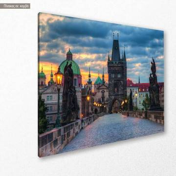 Canvas print Sunset in Prague 2