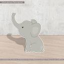 Wooden figure little elephant