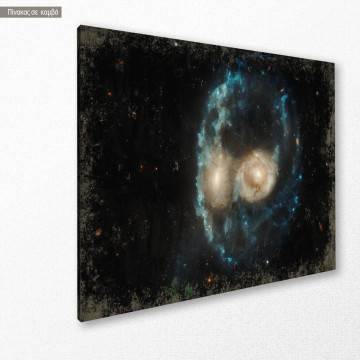 Πίνακας σε καμβά The galaxy painting Καμβάς τελαρωμένος Όψη 1 2