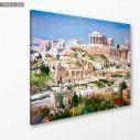 Canvas print  Acropolis in watercolor, side