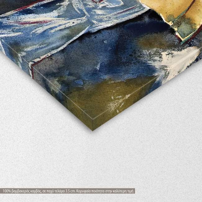 Canvas print A rainy day in watercolor, detail