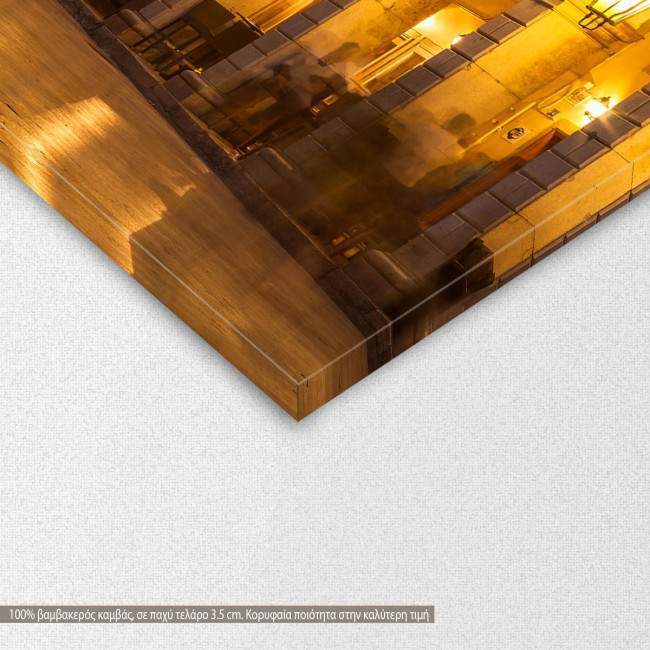 Canvas print city Liston, Corfu, detail