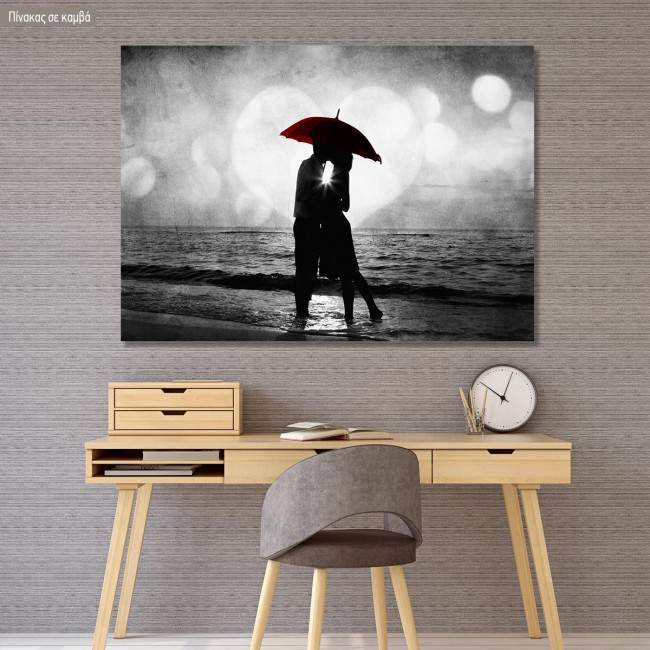 Canvas print Red sunset κiss
