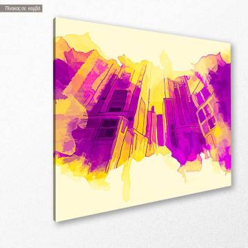 Canvas print Aquarelle city pop art 2