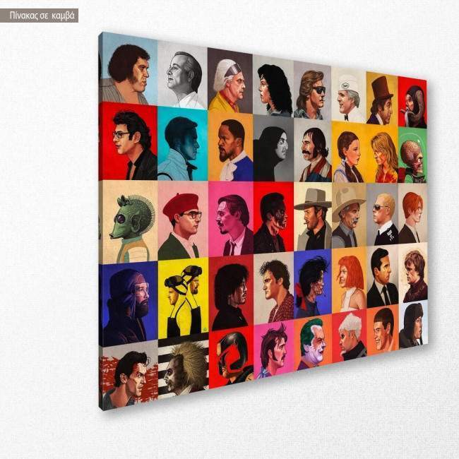 Canvas print Actor roles, side