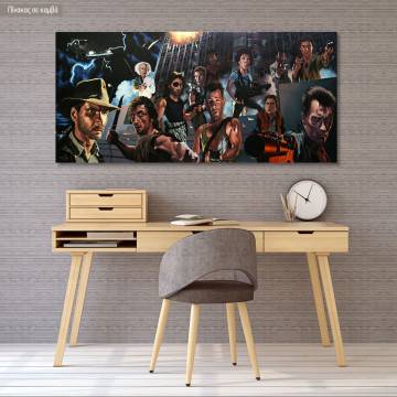 Canvas print A movie mix, panoramic
