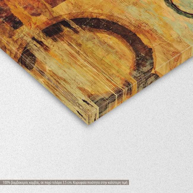 Canvas print Circles with squares, detail