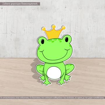 Wooden figure little frog