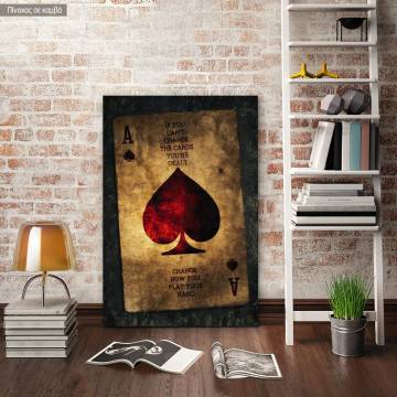 Canvas print If you can't change the cards.... Framed canvas View 1 2