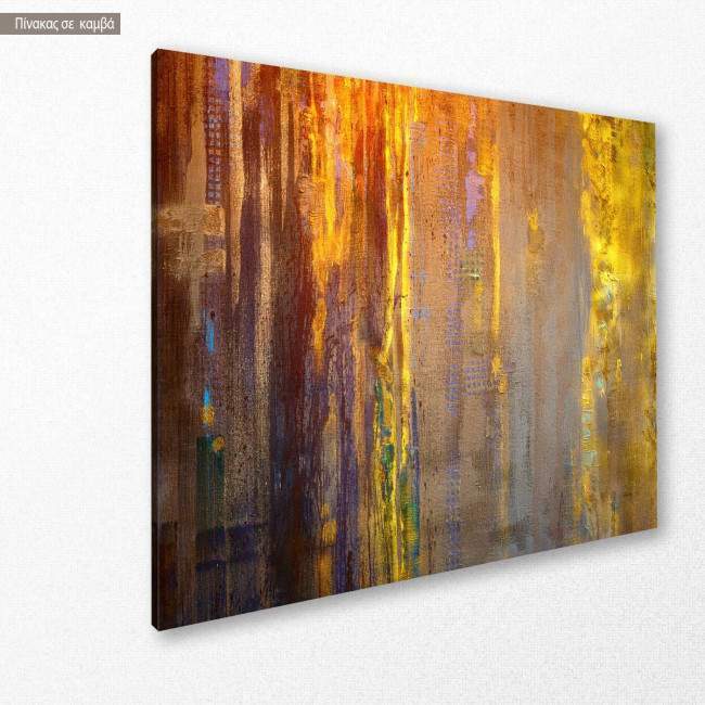 Canvas print Textured abstract painting, side