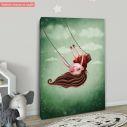 Canvas print Little girl on the swing