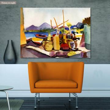 Πίνακας ζωγραφικής  Landscape by Hammamet, Macke A, αντίγραφο σε καμβά