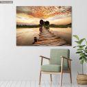 Canvas print Path to sunset