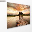 Canvas print Path to sunset, side