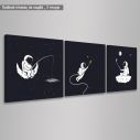 Canvas print Astronaut, 3 panels