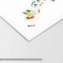 Canvas print Colorful world map I