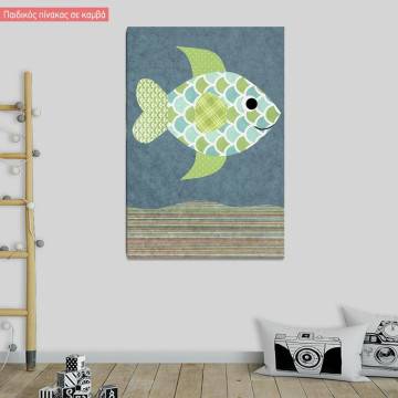 Canvas print Little fish on the seabed
