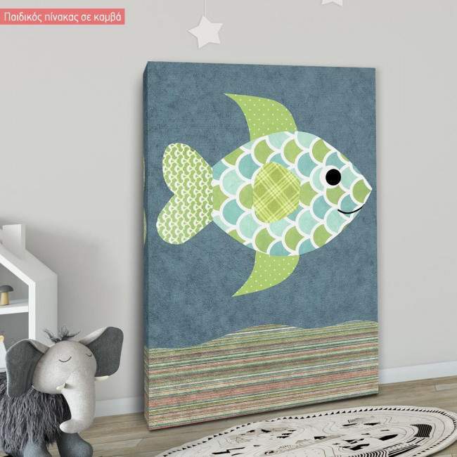 Canvas print Little fish on the seabed