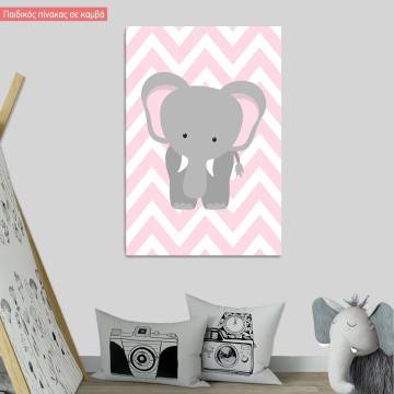Canvas print Chevron elephant