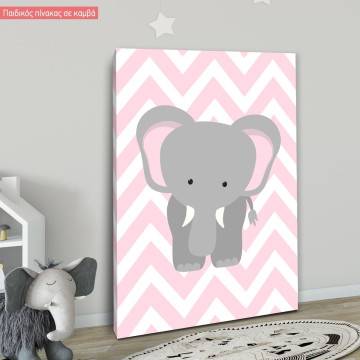 Canvas print Chevron elephant 2