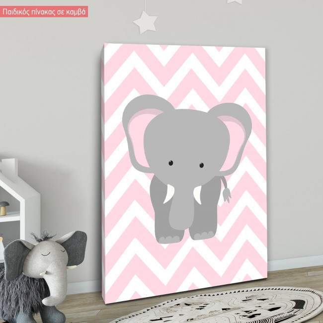 Canvas print Chevron elephant