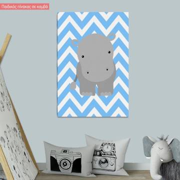 Canvas print Chevron Hippopotamus