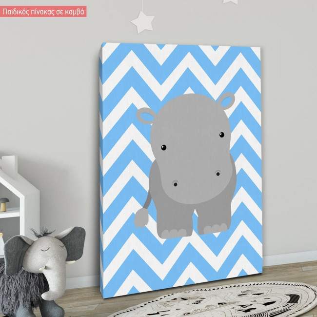 Canvas print Chevron Hippopotamus