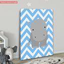 Canvas print Chevron Hippopotamus