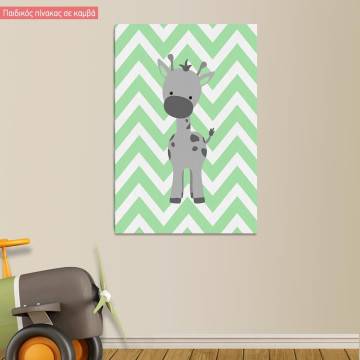Canvas print Chevron Giraffe