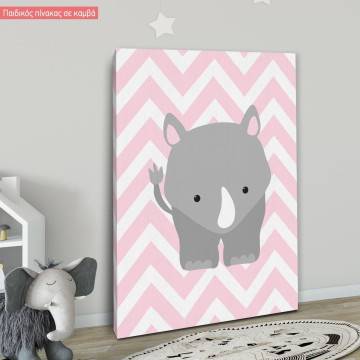 Canvas print Chevron Rhinoceros 2