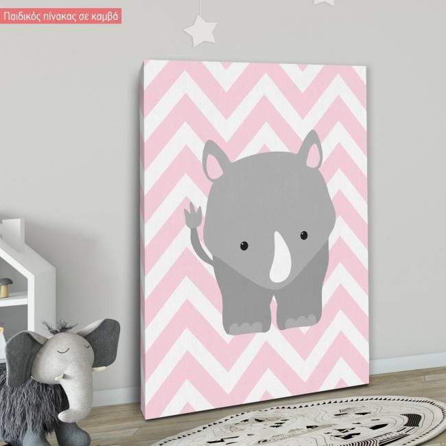 Canvas print Chevron Rhinoceros
