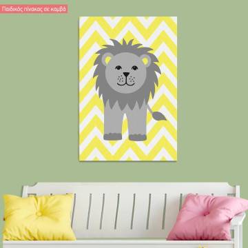 Canvas print Chevron Lion