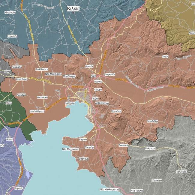 Map PE Central Macedonia