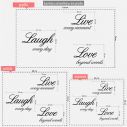Wall stickers phrases. Live every moment