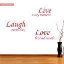 Wall stickers phrases. Don't wait for the perfect moment..