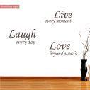 Wall stickers phrases. Don't wait for the perfect moment..
